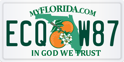 FL license plate ECQW87