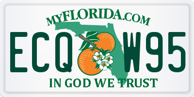 FL license plate ECQW95
