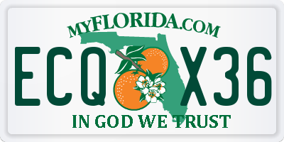 FL license plate ECQX36