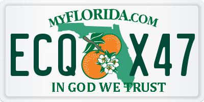 FL license plate ECQX47