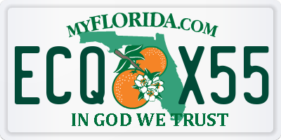 FL license plate ECQX55