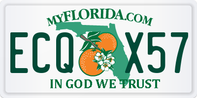 FL license plate ECQX57