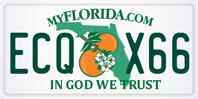 FL license plate ECQX66