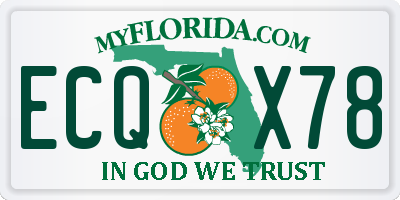 FL license plate ECQX78
