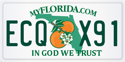 FL license plate ECQX91