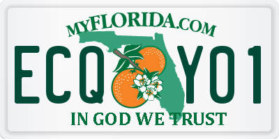 FL license plate ECQY01