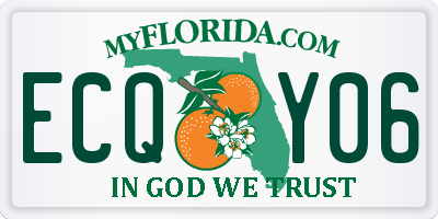 FL license plate ECQY06