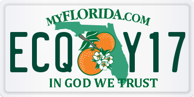 FL license plate ECQY17