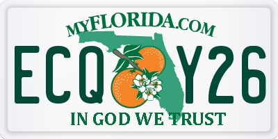 FL license plate ECQY26