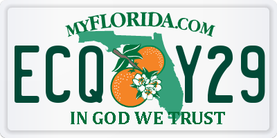 FL license plate ECQY29