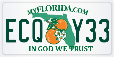 FL license plate ECQY33