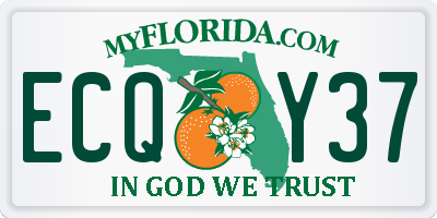 FL license plate ECQY37