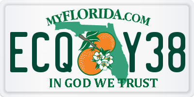 FL license plate ECQY38