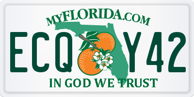 FL license plate ECQY42