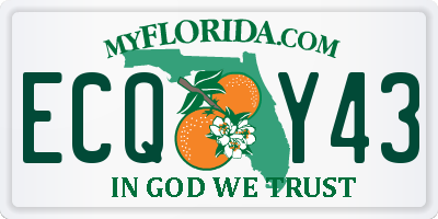 FL license plate ECQY43