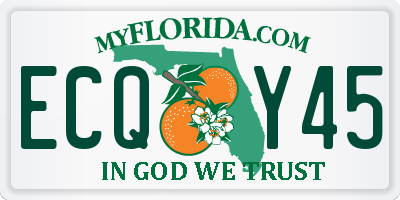 FL license plate ECQY45