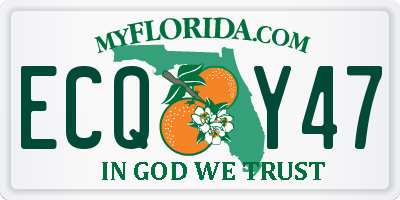 FL license plate ECQY47