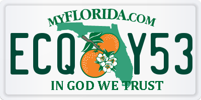 FL license plate ECQY53