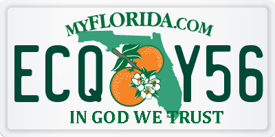 FL license plate ECQY56