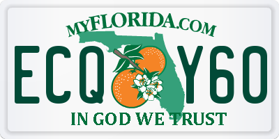 FL license plate ECQY60