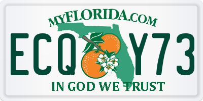 FL license plate ECQY73