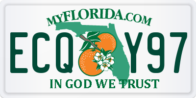 FL license plate ECQY97