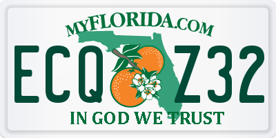 FL license plate ECQZ32