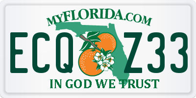 FL license plate ECQZ33