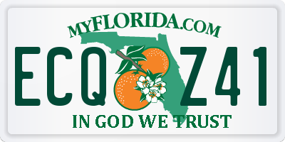 FL license plate ECQZ41