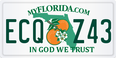 FL license plate ECQZ43