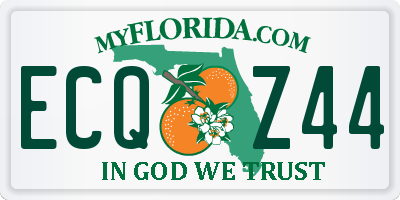FL license plate ECQZ44
