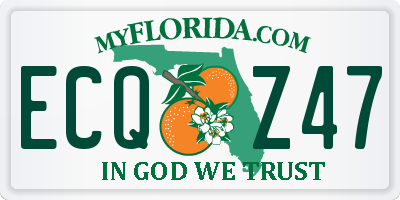 FL license plate ECQZ47