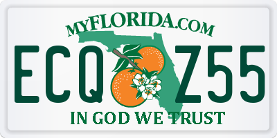 FL license plate ECQZ55