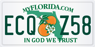 FL license plate ECQZ58