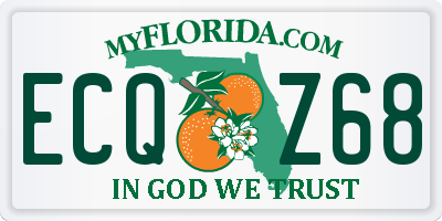 FL license plate ECQZ68