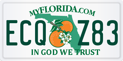 FL license plate ECQZ83