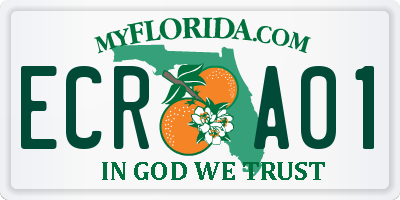 FL license plate ECRA01
