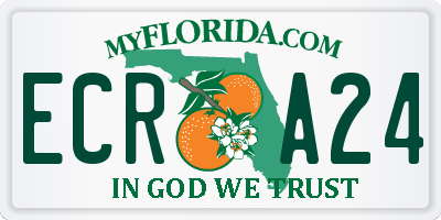 FL license plate ECRA24
