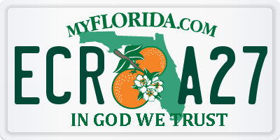 FL license plate ECRA27