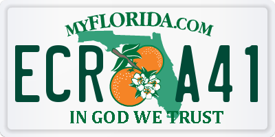 FL license plate ECRA41