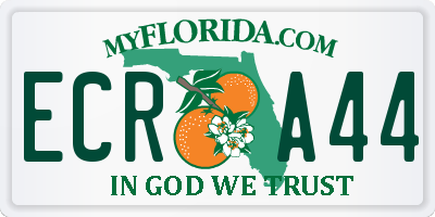 FL license plate ECRA44