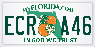 FL license plate ECRA46
