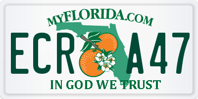 FL license plate ECRA47