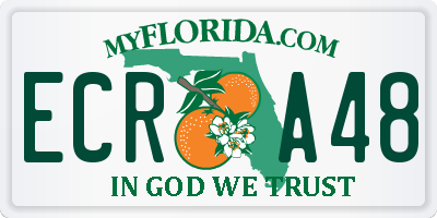 FL license plate ECRA48