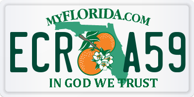 FL license plate ECRA59