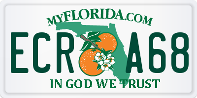 FL license plate ECRA68