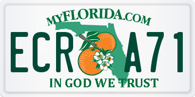 FL license plate ECRA71