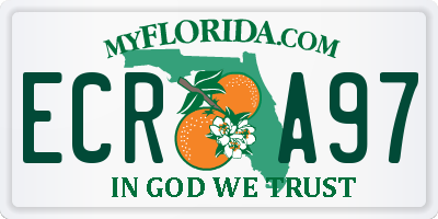 FL license plate ECRA97