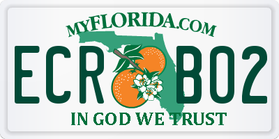 FL license plate ECRB02