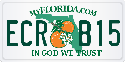 FL license plate ECRB15